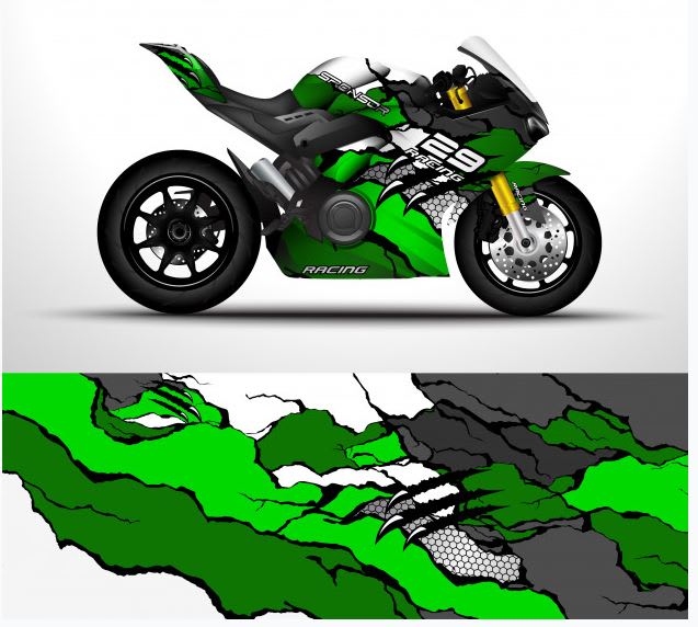 Design a wrap decal sticker frame for bicycle and motorcycle by Photo__editor_