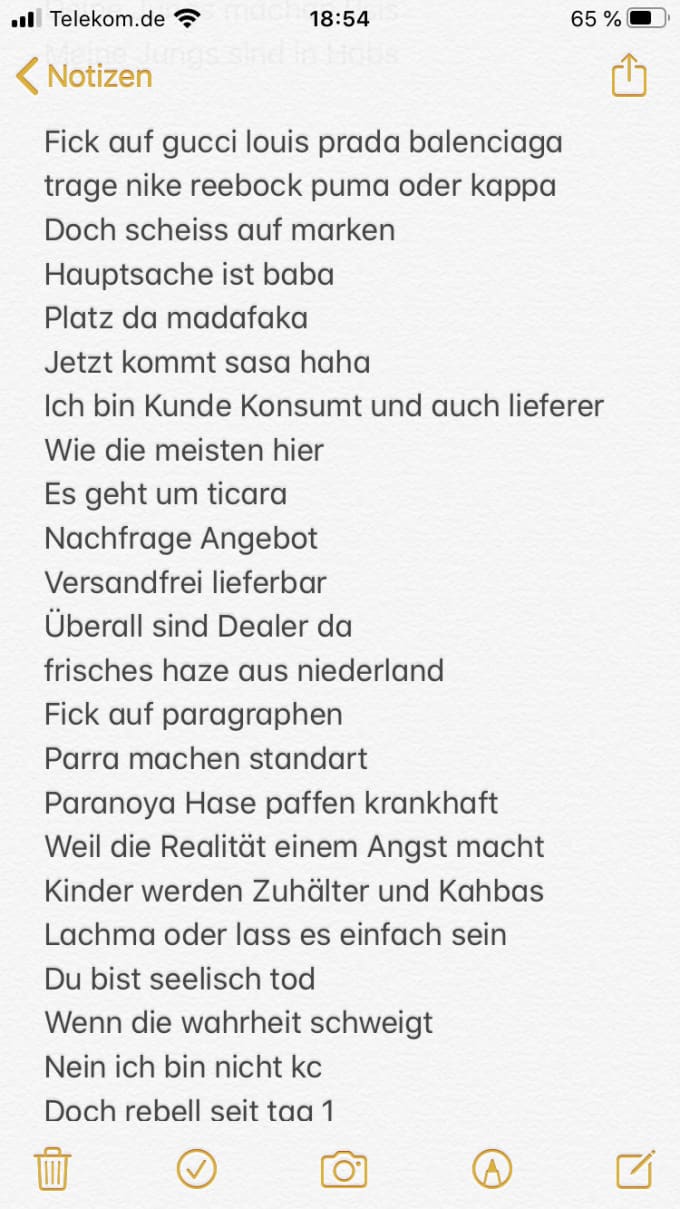 Write german rap lyrics for you by Samim29  Fiverr