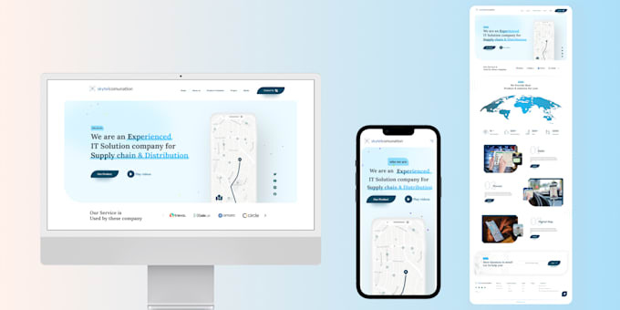 design creative website design or landing page website UI UX