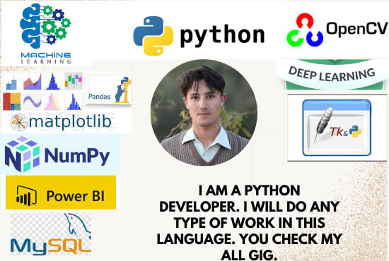 Develop your python scripts, projects and assignments by Muhshadab | Fiverr