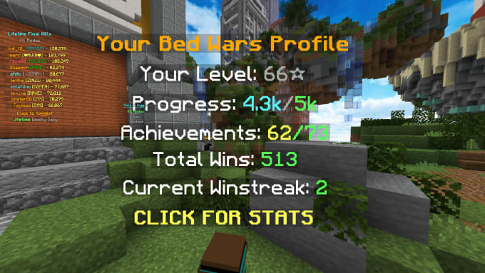Help You Win Minecraft Hypixel Bedwars By Hotnumbers2k Fiverr