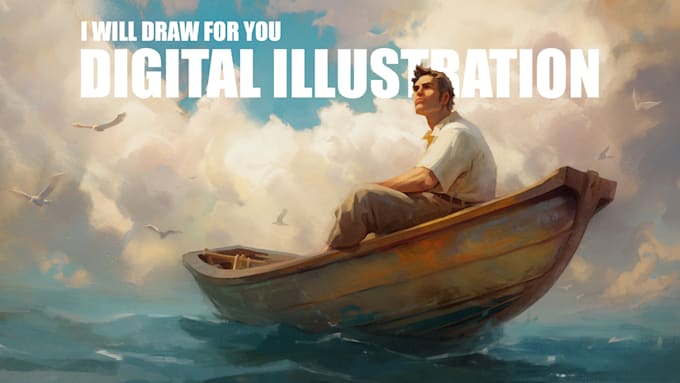 draw digital illustration, concept art and character design