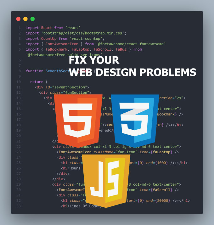 Fix your html, css, and any responsive design issues by Webby_kamrul ...