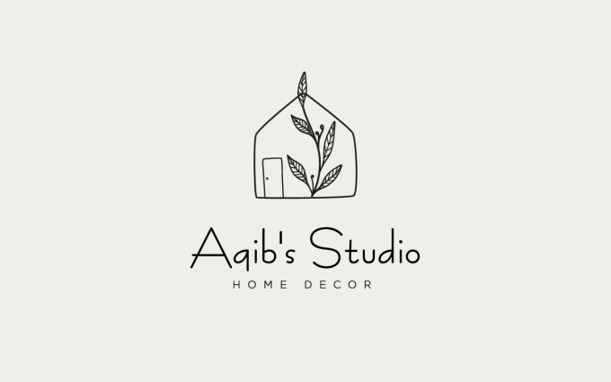 Illustrate Modern Trendy Botanical Hand Drawn Logo