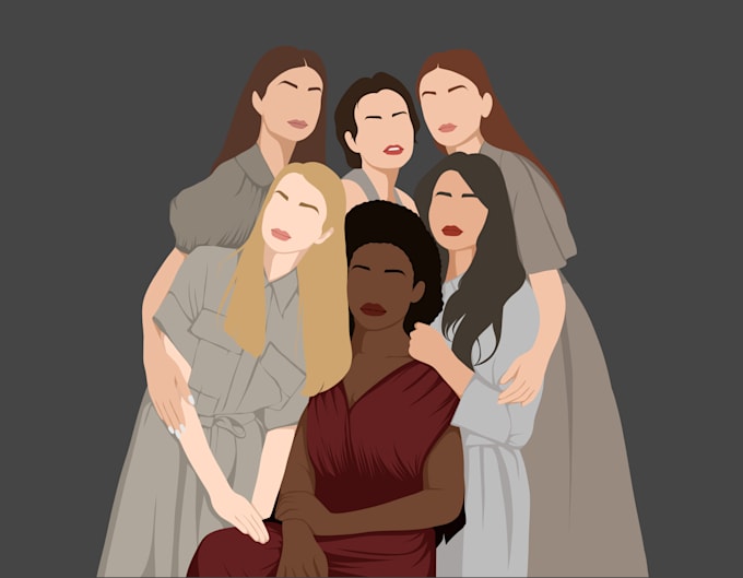 draw minimalist vector graphic portrait from your photo