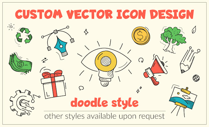 design custom vector icons for web and apps