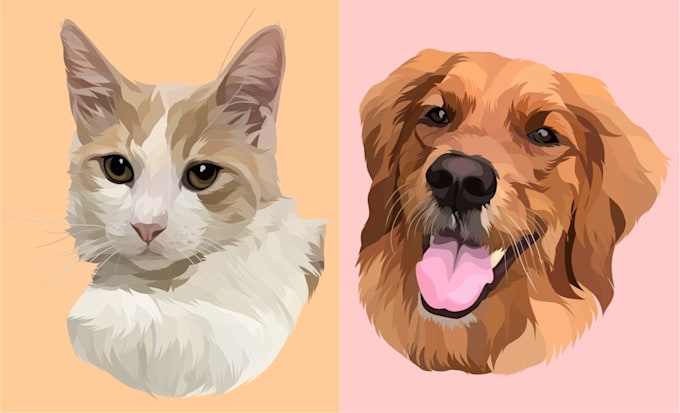 draw your pet as vector art