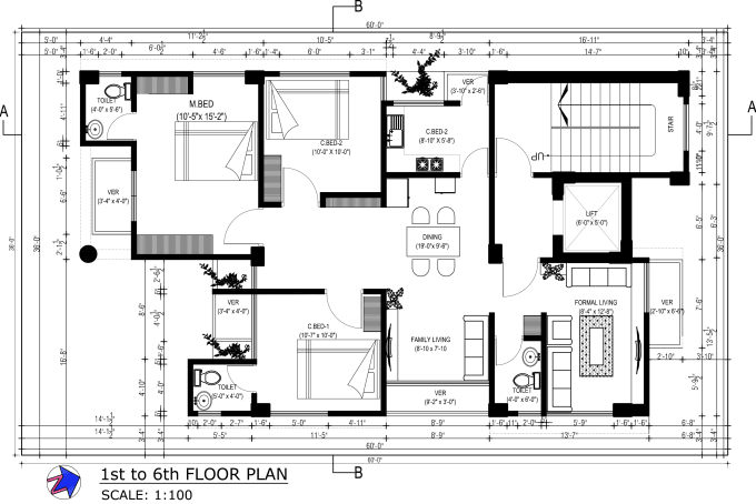 Floor plan là một phần không thể thiếu trong các thiết kế kiến trúc. Với công nghệ Autocad, bạn sẽ dễ dàng thiết kế và điều chỉnh floor plan một cách nhanh chóng.