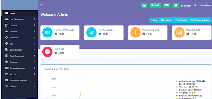 develop inventory pos with full accounting software