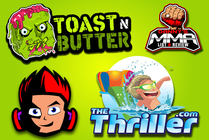 professional and creative gaming mascot logo design