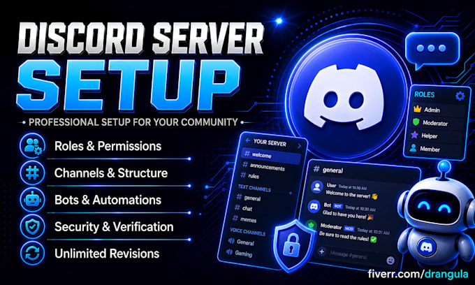 set up community discord server within 24 hours