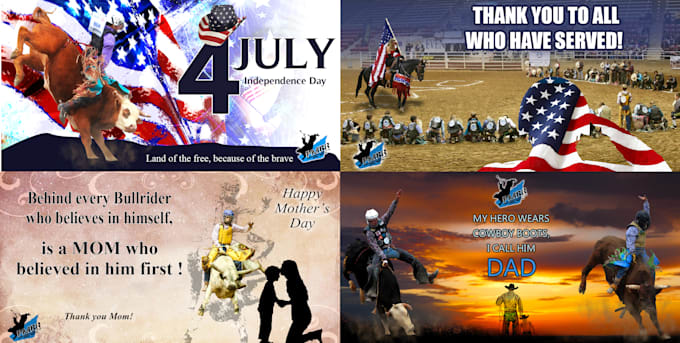 creative social media banners and posts