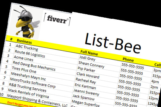 professionally call 5 people on your lead generation list