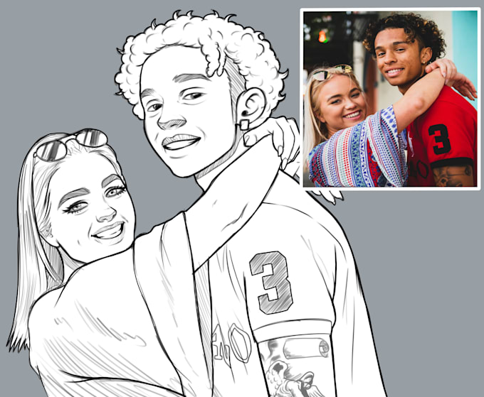 Draw you as a realistic cartoon character by Sailorshi | Fiverr