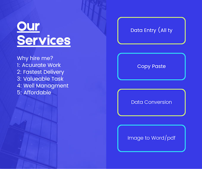 be your custom data entry operator with perfection