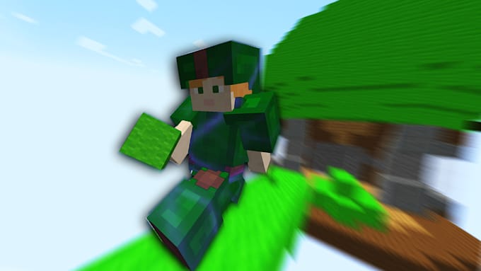 Make a minecraft bedwars or skywars thumbnail for you by Mcthumbnails
