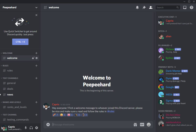 Create a nice discord server for you by Othmanemahir | Fiverr