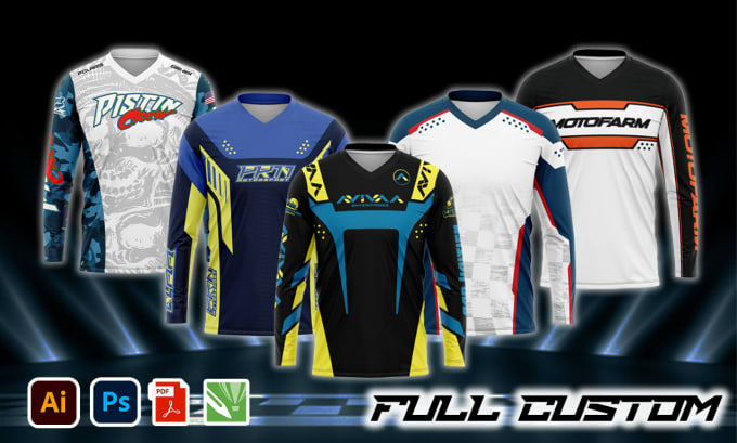 Design cool motocross racing shirt or jersey for sublimation by Irfan ...
