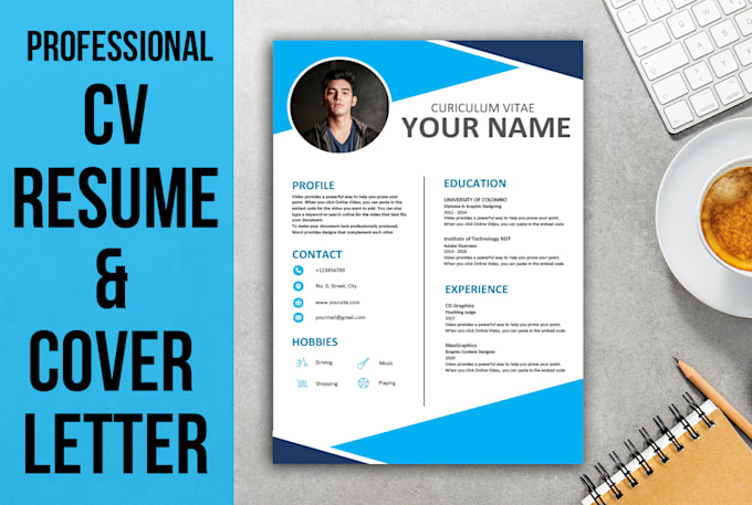 design your professional CV or resume