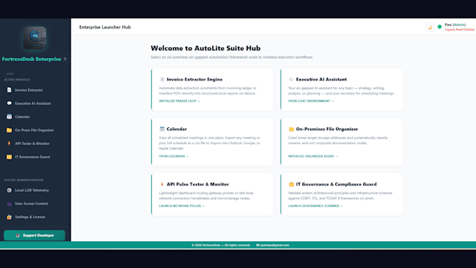 fortressdesk enterprise offline ai secretary
