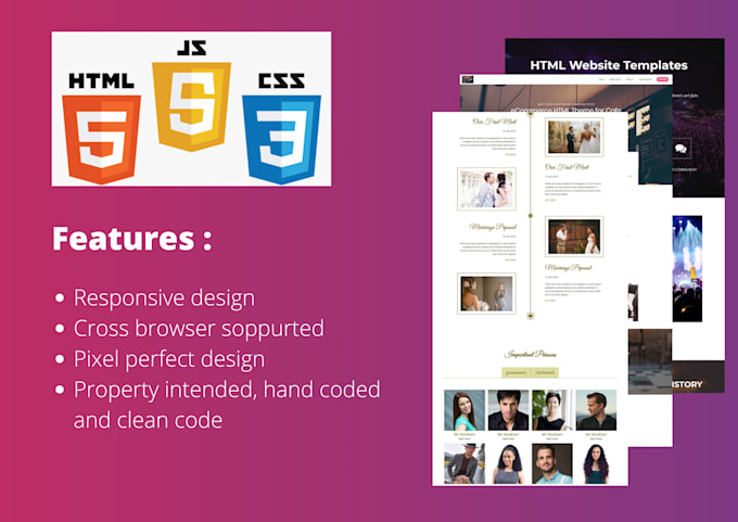 Create responsive bootstrap website by Saima_najmin | Fiverr