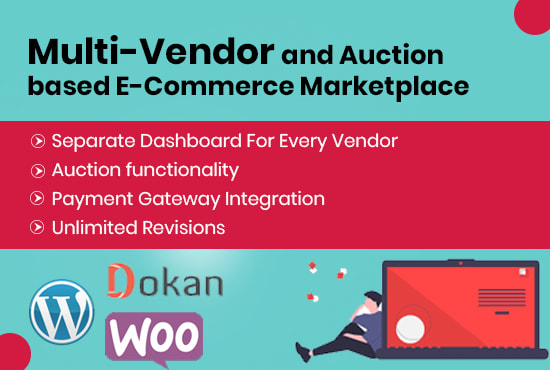 develop multivendor and auction ecommerce marketplace website