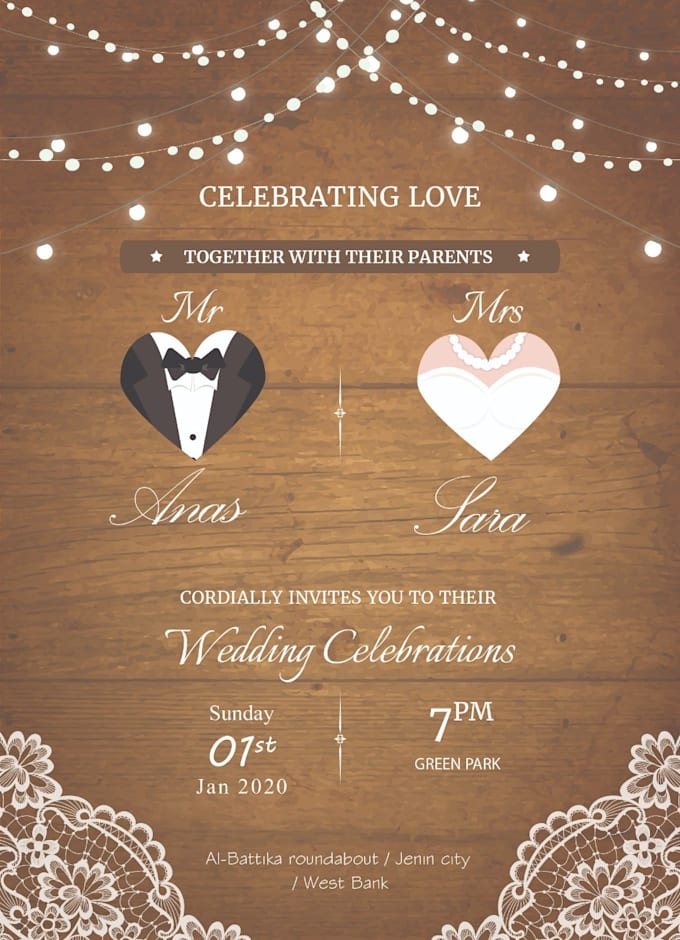 Design postcards, invitation, greeting cards by Anasabualroob Fiverr