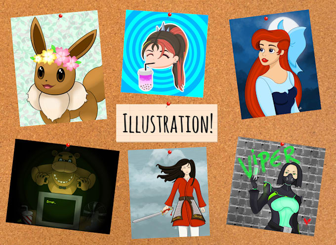 draw something for you, logo, banner, illustration