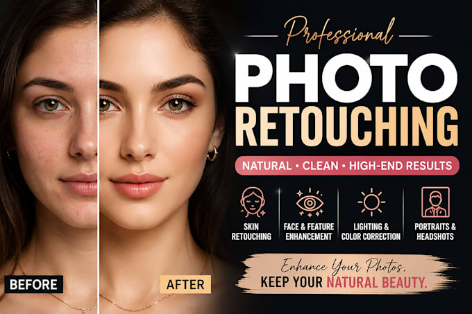 professionally retouch your portraits and headshots