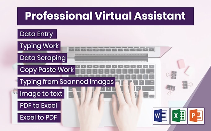 Be your virtual assistant for any data entry projects by Treasure ...