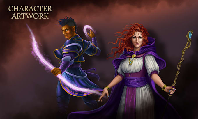 create character artwork for you
