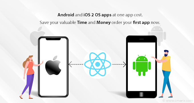 create you an app for both ios and android with admin panel
