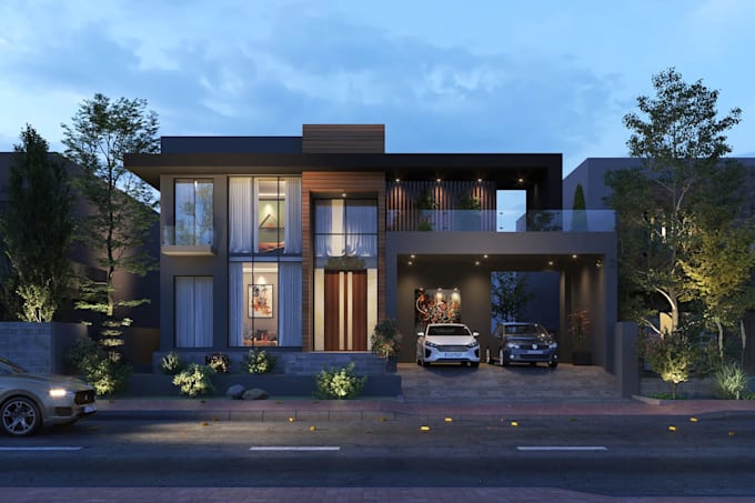 create photorealistic 3d exterior renders