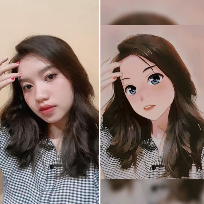 Turn your photo into an anime character potrait by Thedotz | Fiverr