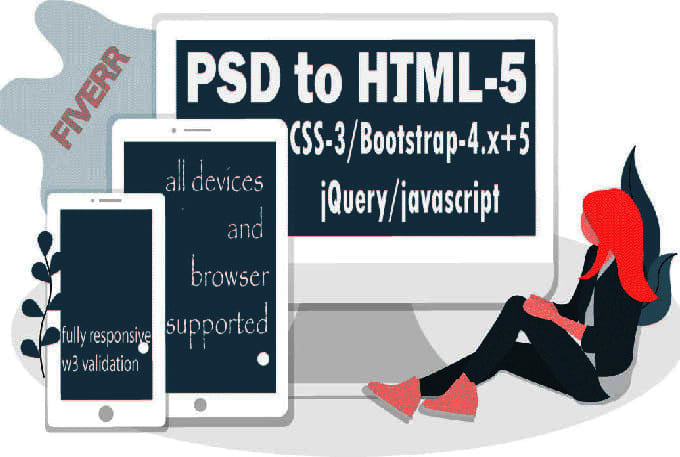 convert PSD, figma, or jpg to HTML CSS or wordpress website