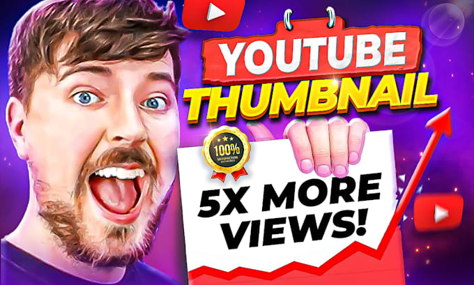 I will design amazing YouTube thumbnail in 3 hours