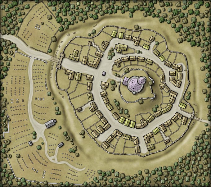 draw your 3d fantasy map for you in character art
