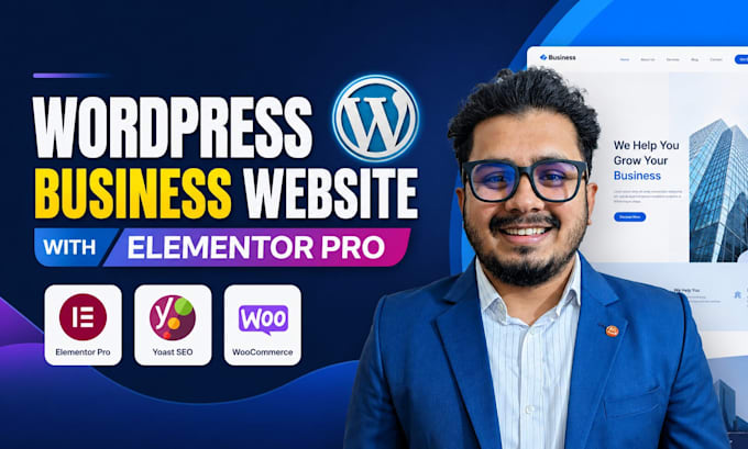 create a wordpress business website with elementor pro