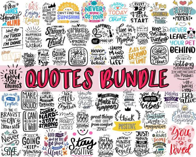 Download Give You Huge Bundle 100 Cool T Shirt Motivational Quote By Elhijazisalima Fiverr