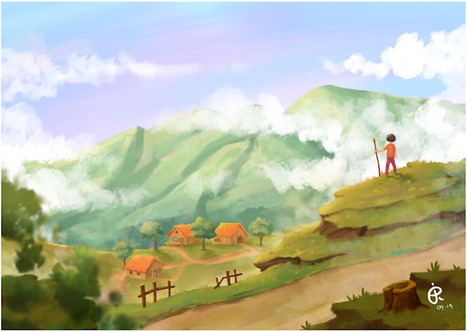 draw a beautiful painting
