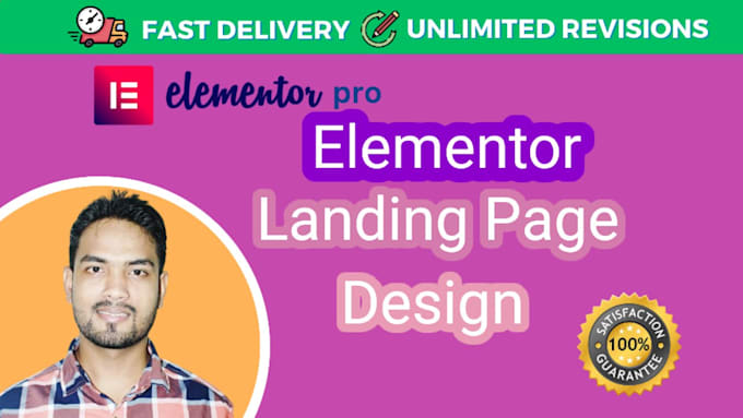 create wordpress elementor landing page