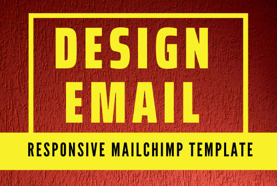 design responsive HTML mailchimp email  template within 8hour