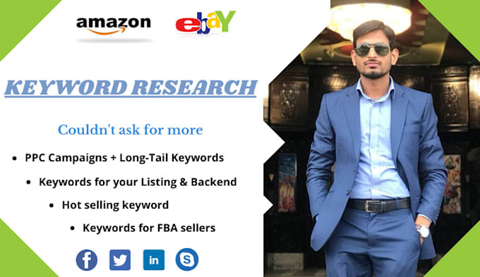 do thoroughly amazon SEO keyword research and competitor analysis