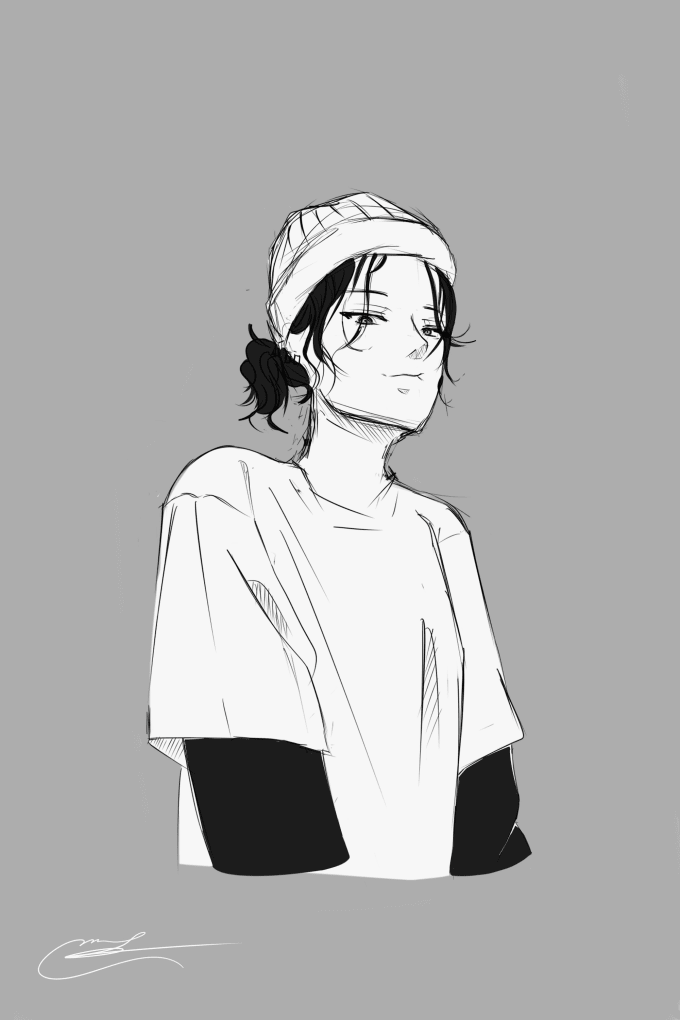 half body drawing