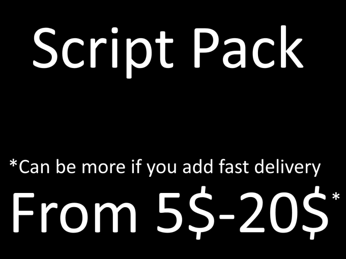 Give You A Script Pack With Bypassed Audios By Chunkymonkey346 Fiverr - roblox script pack lua