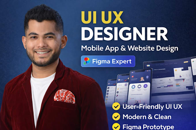 design modern UI UX for mobile app and website in figma
