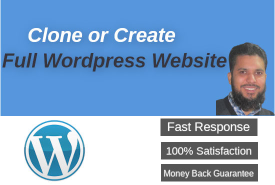 create and clone wordpress website