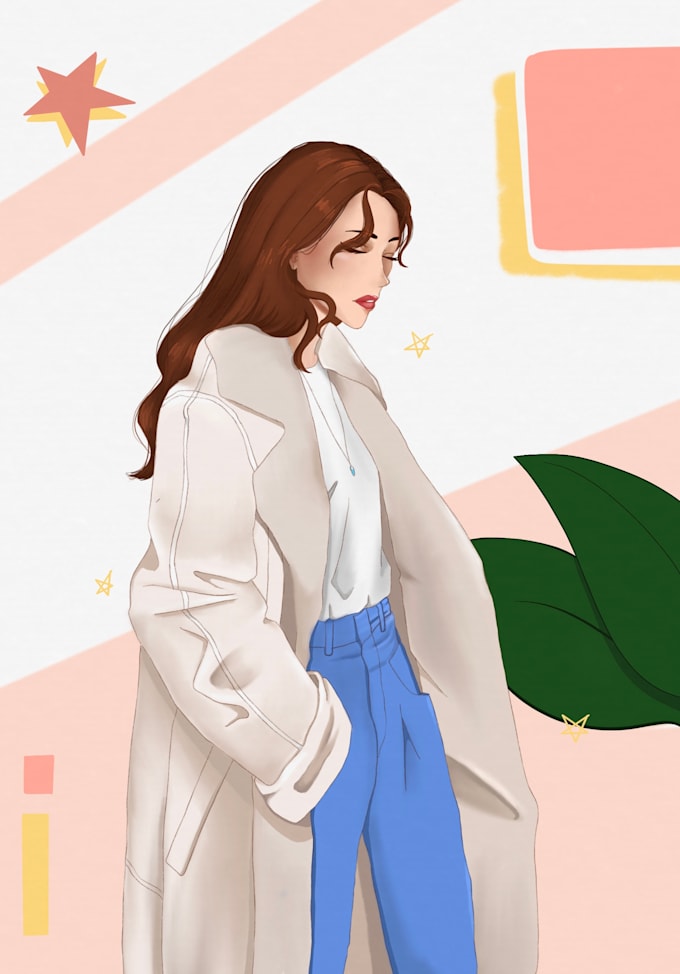Draw a digital fashion illustration for you by Bananamoon99 | Fiverr