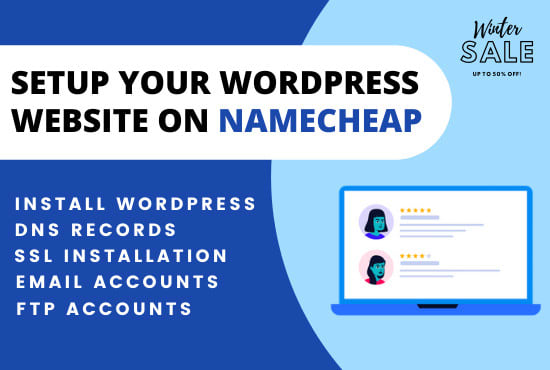 setup your website on namecheap and install wordpress