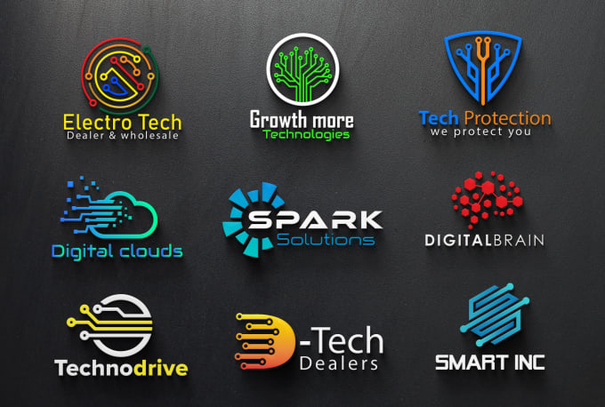 Do modern tech, app, saas software, cyber security, and startup logo by ...